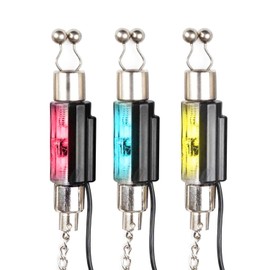 Discoball 3Pack Fishing Bite Alarm Chain LED Illuminated Hangers Bite Alarm Bite Indicators