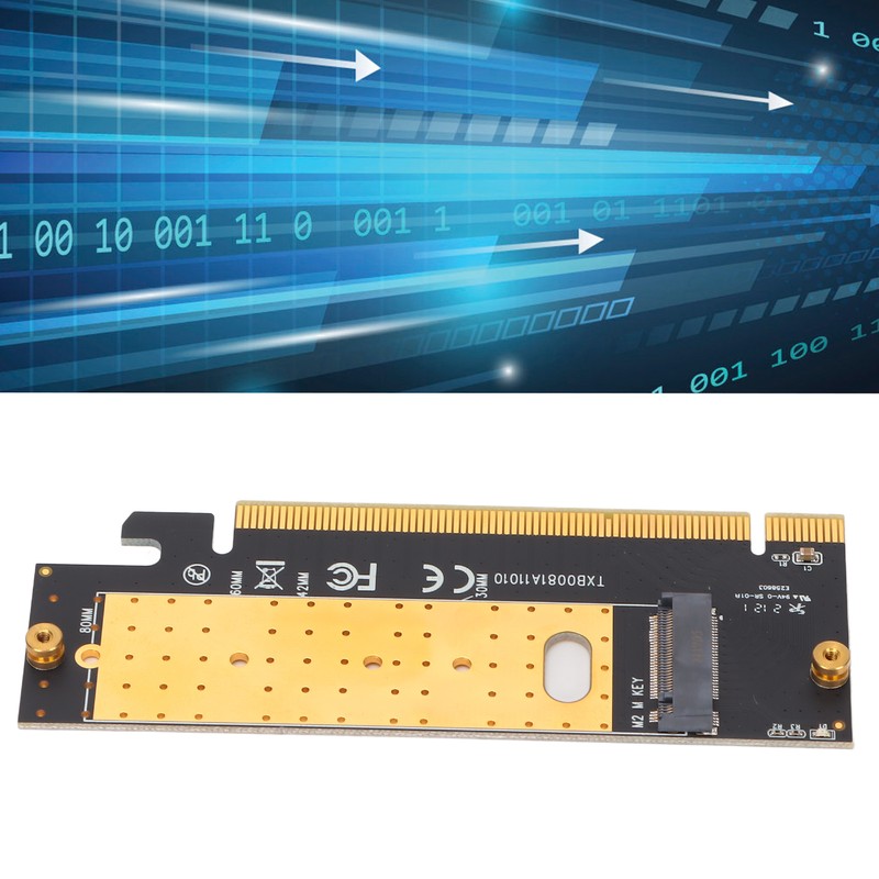 M.2 to PCIE Adapter 8GB/S Speed PCIE X16 Slot 2280/2260/2242/2230