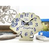 GIFTAYA Shell Beach Wall Clock Silent Non-Ticking Wooden Wall Clocks