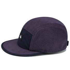 Croogo 5 Panel Baseball Cap Flat Bill Hats for Men Classic Low Profile Dad Hats Winter Trucker Hat Flat Brim Cap,Purple-ADTB1