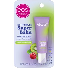 CANERO eos 24H Moisture Super Balm- Raspberry Kiwi Splash, mascarilla labial, tratamiento labial diurno o nocturno, hecho para pieles sensibles, 0.35 fl oz