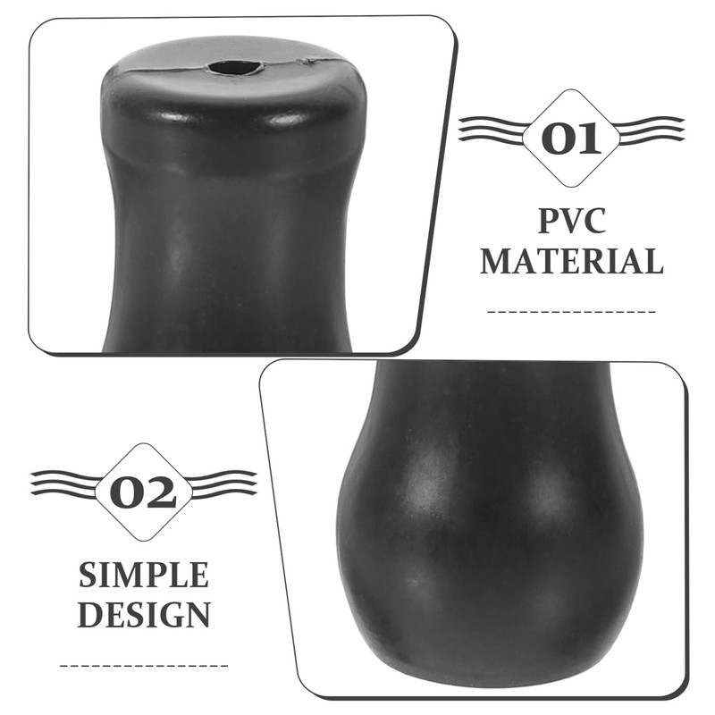 MAGICLULU 6Pcs Black Pvc Window Blind Cord Knobs - Easy