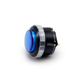 QANBA Gravity LX 30mm Mechanical Pushbutton switch Button Arcade Buttons DIY Kit (Boxed） (Clear Black+Blue C04)