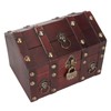 Treasure Chest Storage Box with Combination Lock Handcraft Exquisite Wood