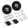 Quick Release, KIMISS 2Pcs Universal Carbon Style Bonnet Cover Lock