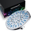 AquaDance 7-inch 6-Setting Rainfall Showerhead with Anti-Microbial Microban Protection from