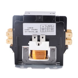 32A Air Conditioner Contactor Silver Alloy Contacts 2 Pole AC Contactor Relay for Power Distribution 240V