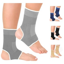 MASIOR Ankle Support Compression Sleeve for Men & Women | Running, Sports, Ligament Damage, Sprained Ankle, Achilles Tendonitis, Plantar Fasciitis | Foot Brace, Ankle Support for Football