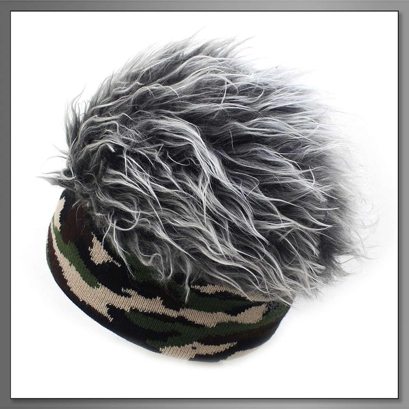 Buzz Selection CAP957 Hat, Knit Hat, Camouflage, Fur Design, Skiing,