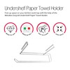 Metaltex 364935039 Easy Roll Kitchen Paper Holder Polytherm