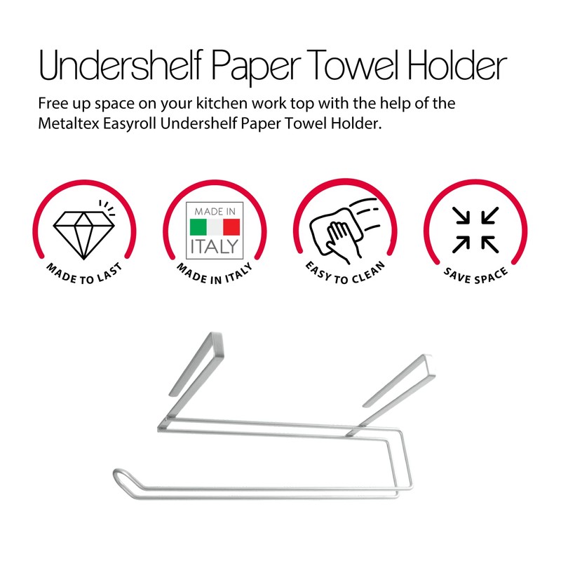Metaltex 364935039 Easy Roll Kitchen Paper Holder Polytherm