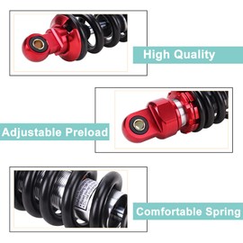 OUMURS 280mm Adjustable Motorcycle Rear Shock Absorber Suspension 11" Shock Fit for Dirt Bike Pit Dirt Bike Fit for Honda Yamaha Apollo Stomp WPB Bucci Orion M2R Lucky 50cc 70cc 90cc 110cc 125cc 150cc