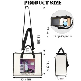 JNIAP Reality Show Tote Bag Reality Show Gift Mentally I'm In The Back Alley Of SUR Gifts VPR Merch(I'm here Tote)