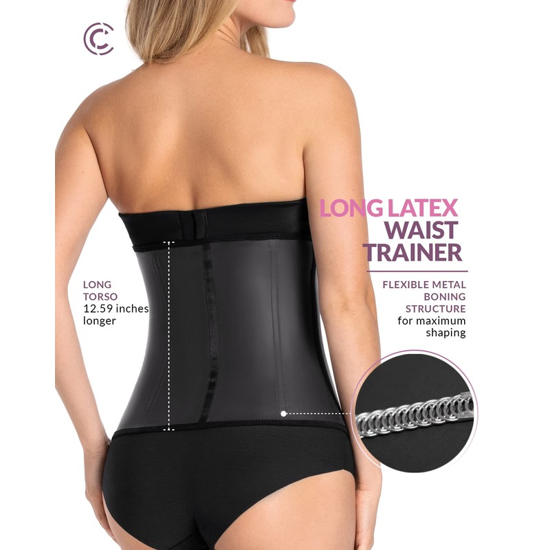CURVEEZ Colombian Fajas - Waist Trainer Corset Shapewear for Women,