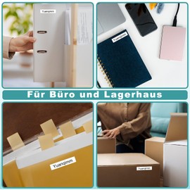 Yuanqimm TZe-231 Label Tape Compatible with Brother P-touch Tapes 12 mm x 8 m TZe231 TZ Tape 12 mm 0.47 Inch Black on White for Ptouch H107b H105 H100r H100lb H100c E100 D400 D210 128 Pack of 10 0 125