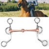 Horse Snaffle, Horse Chew Snaffle Stainless Low Leverage Steel Copper