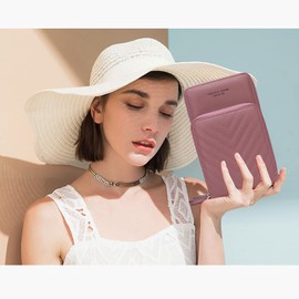 myfriday Small Shoulder Bag for Women, Mini Messenger Shoulder Handbag Purse with Credit Card Slots