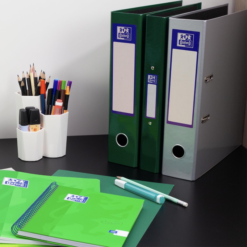 Oxford Premium A4 Ring Binder, Dark Green Single Folder, 25mm