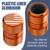 Tire Valve Stem Caps - 4 Pack Anti-Corrosion Premium Anodized