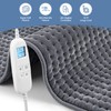 FluffyWarmth Heating Pad for Back, Gray 17''x33''