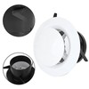 75 mm white plate valve, ABS adjustable vent cover on