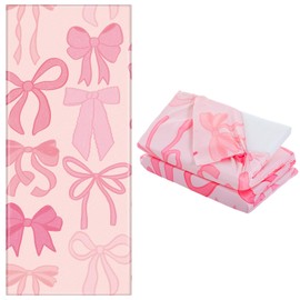 Fanfanwin 1 Pcs Kids Nap Mat Cover for Boys and Girls 47 x 21.25 Inch Vinyl Sleeping Mat Cover for Toddler Care Preschool Children Kindergarten (Bow)