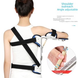All yards 조정 가능 어깨 외부 회전 지지대 버팀대, 보조기 상완골 [01 All yards / 01 Shoulder outreach support Universal for left an] Adjustable Shoulder External Rotation Support Bracket, Auxiliary Forearm Splint