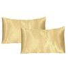 My home store Gold Silk Pillowcase 2 Pack - Hypoallergenic,