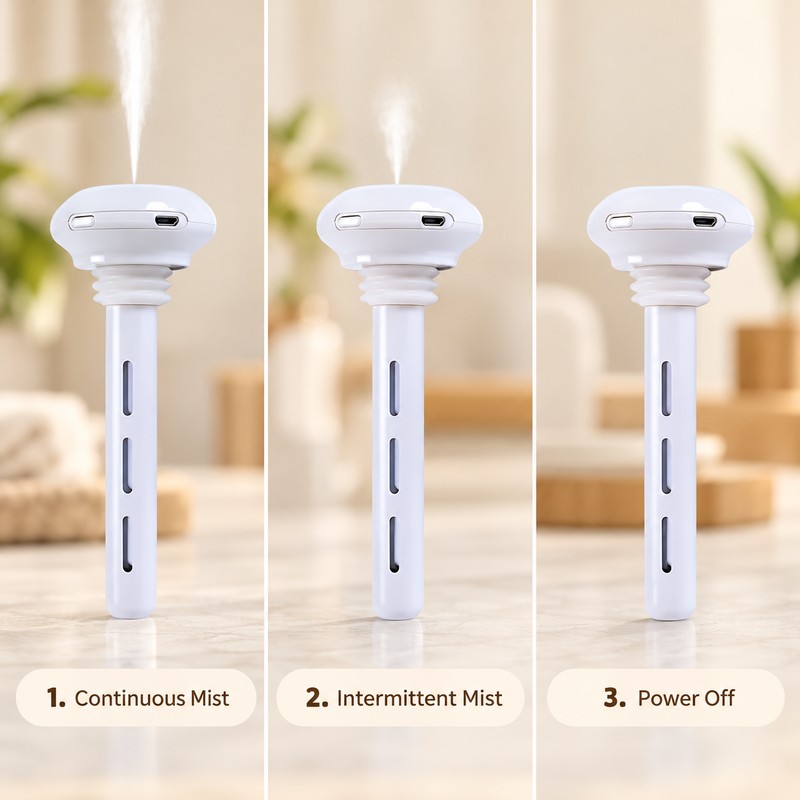 Portable Mist Humidifier for Personal Spaces – Quiet Operation and