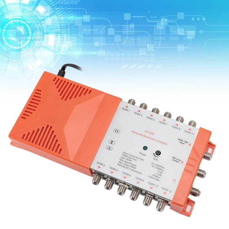 Tv Antenna Amplifier, Adjustable Gain, A112C 4G LTE Low Noise