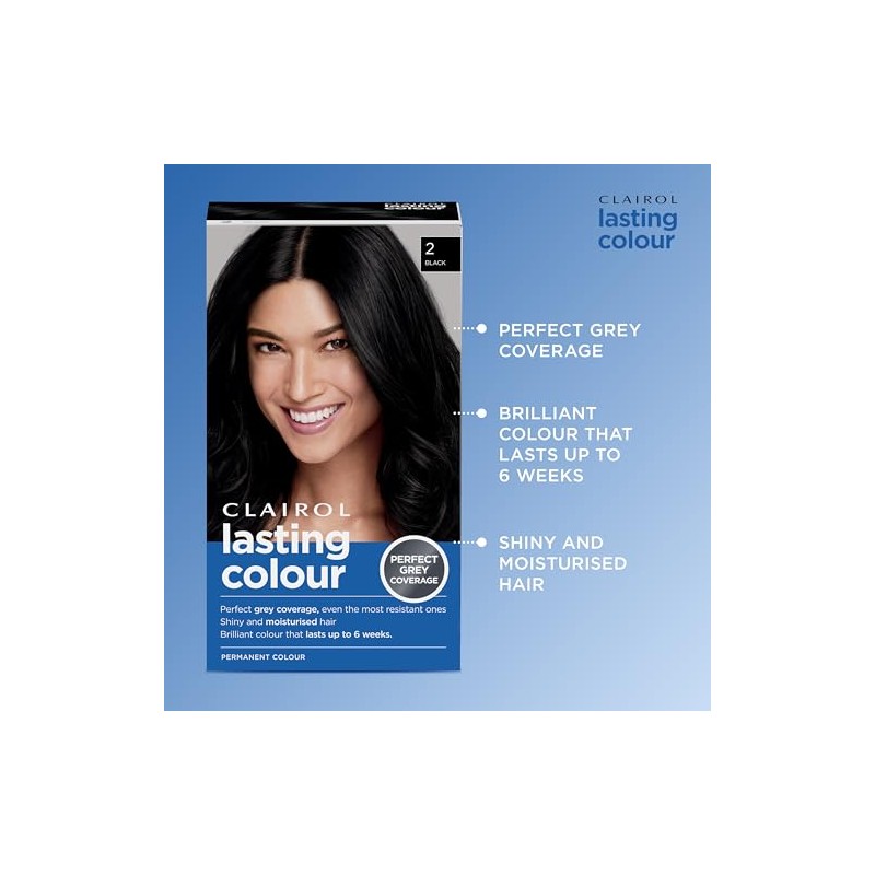 Clairol Lasting Colour Permanent Hair Dye | Ideal Grey Coverage