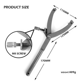 BUKCYUE Universal Holding Tool, Pole Wheel Locking Tool, Flywheel Holding Tool, Clutch Holding Tool Motorcycle, For Motorcycle Repair Pulley Removal, Type Y