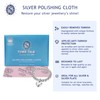 Town Talk Anti-Tarnish Silver Polishing Cloth for Silver Jewellery 12x17cm