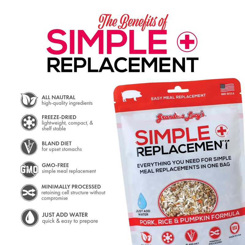 Grandma Lucy's Simple Replacement 7 oz, Pork, Rice and Pumpkin