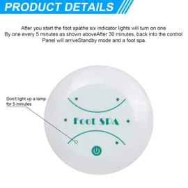 Ionic Detox Foot Bath Machine, Personal Ionic Foot Cleanse Ionic Foot Bath SPA Machine Foot Detox System for Home Beauty Salon Spa With Basin, 100 Liners