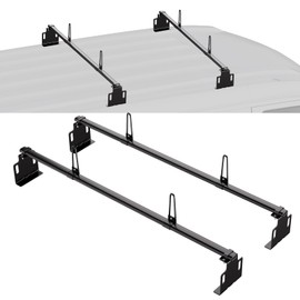 VEVOR Van Roof Ladder Racks - 60" Heavy-Duty Steel Racks, 500 lbs Capacity, Universal Midsize & Small Van Roofs, 2 Bars