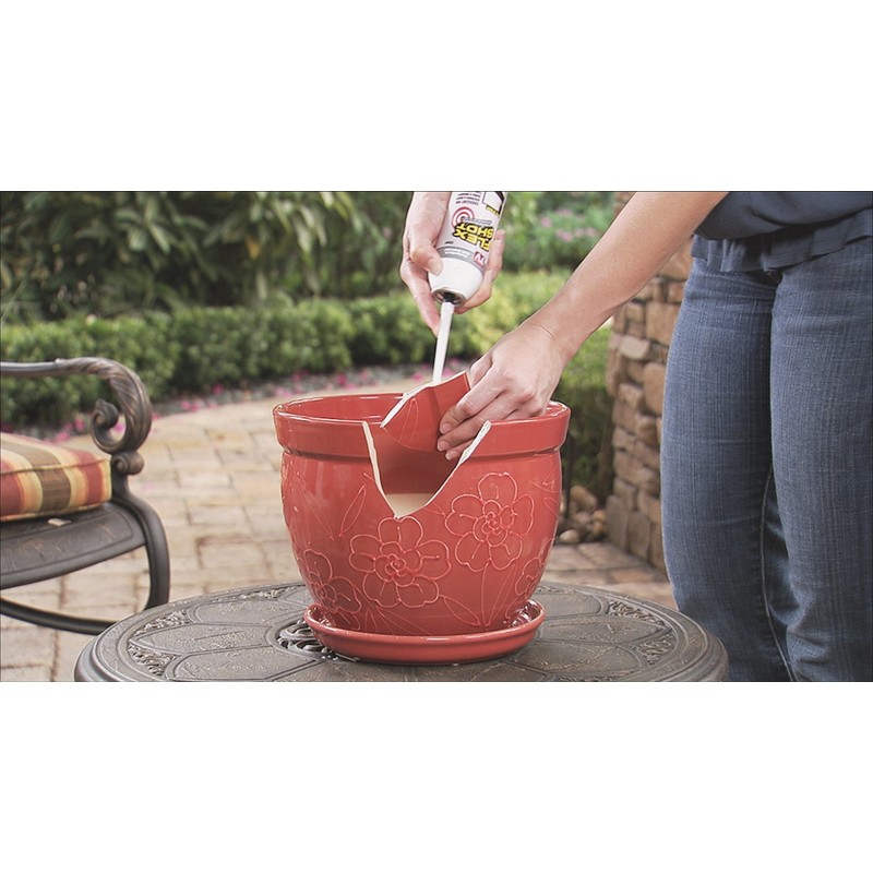 Flex Shot Rubber Adhesive Sealant Caulk, 8-oz, Black (2 Pack)