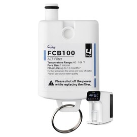 iSpring FCB100 Replacement Filter for RCD100 Countertop Reverse Osmosis System, Post Carbon Filter, Replacement Cycle: Up to 12 Months