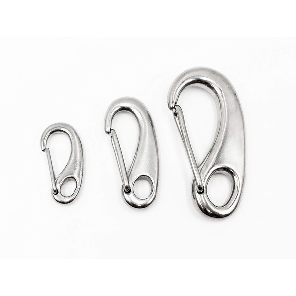 MARINE CITY 316 Stainless Steel Egg Shaped Spring Snap Hook 2-1/2 Inches