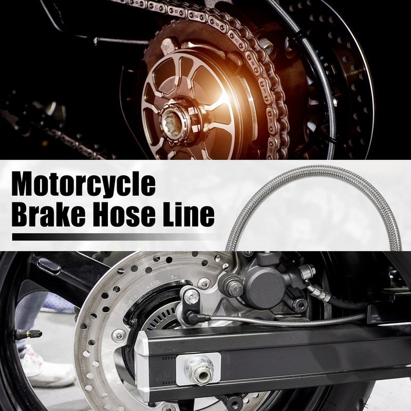 A ABSOPRO AN3 28 90 Degree Motorcycle Brake Hose Line