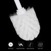 Topsky 2-Pack Closed Toilet Brush Compact Toilet Brush and Holder,