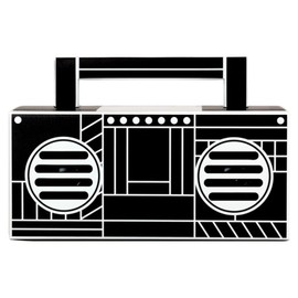 QFX BT-41-Boom Bluetooth Streaming TWS Ready Lightshow Speaker (Black)