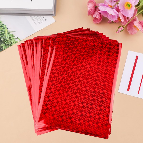 Briartw 50 Sheets Red Gemstone Toner Reactive Foil - Per