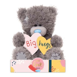 Me To You Bear 7" Big Hugs Hearts, Grey and Blue