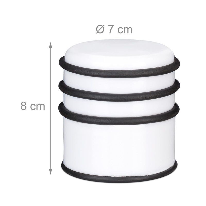 Relaxdays Door Stopper for the Floor, Heavy Door Buffer for