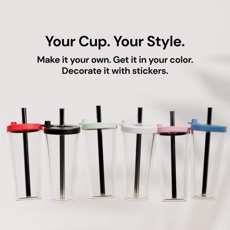 Dodoko Reusable Boba Cup and Straw Boba Tea Cup Bubble