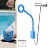 Pool Skimmer Basket Hook, Universal Skimmer Basket Handle for Inground