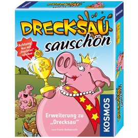 KOSMOS 740375 Drecksau Sauschön Expansion of the Bestseller Drecksau, Funny Card Game, Party Game for 2-4 Players from 7 Years, Children, Family, Adults