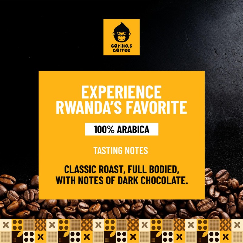 Gorilla's Coffee 100% Arabica - Medium Roast Whole Bean Coffee,