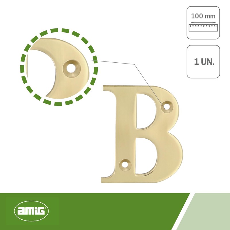 AMIG pernio 407 – 9.5 Brass Left Display